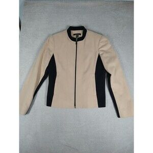 Louben Zip Jacket Women's 2 Wool Cashmere Beige Vintage